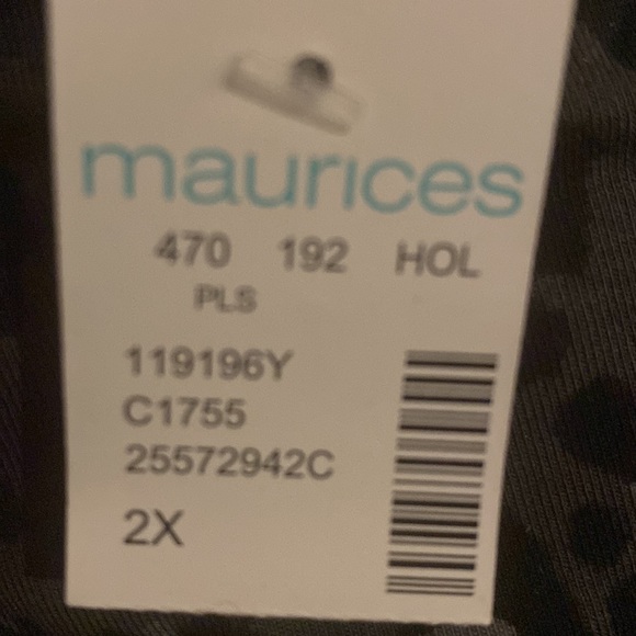 Plus Sz 2X Gray Leopard Scoop Neck Tank - Picture 4 of 4